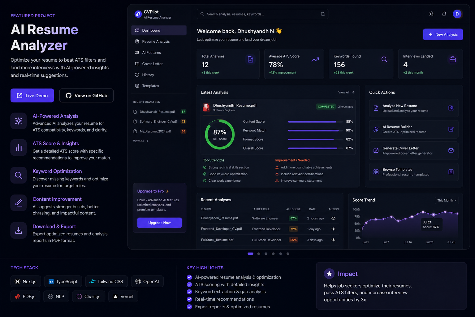 AI Resume Analyser preview