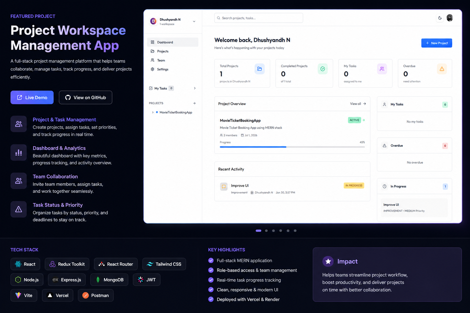 Project Management App preview